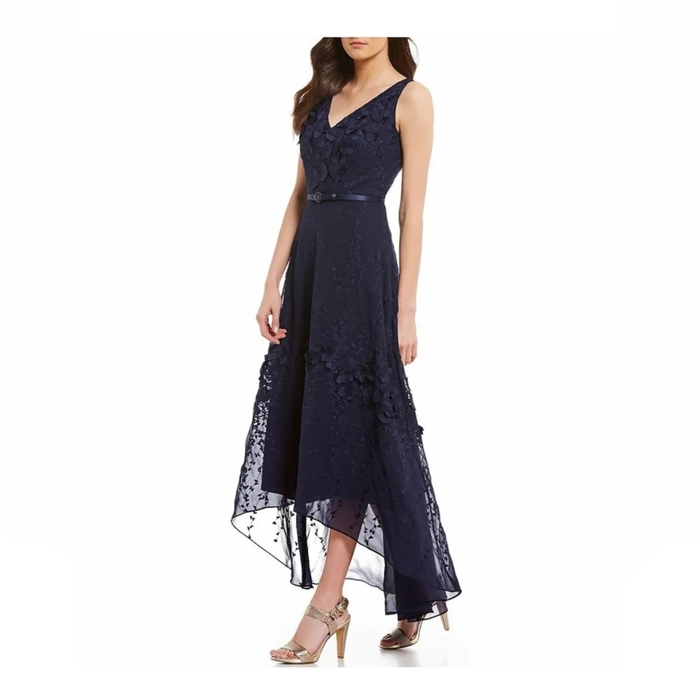 Karl Lagerfield navy semi formal dress NWT  - 8